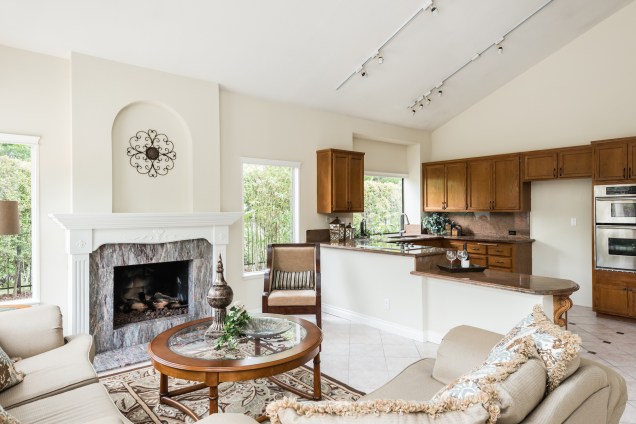 Family Room and Kitchen